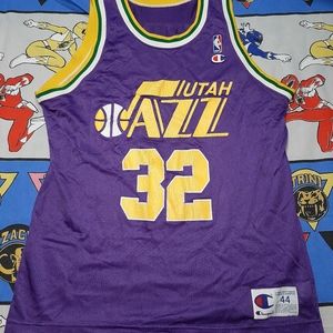Vintage Champion Utah Jazz Karl Malone Jersey